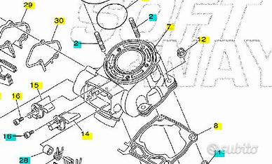 gruppo termico yamaha yz 125 2006 2021