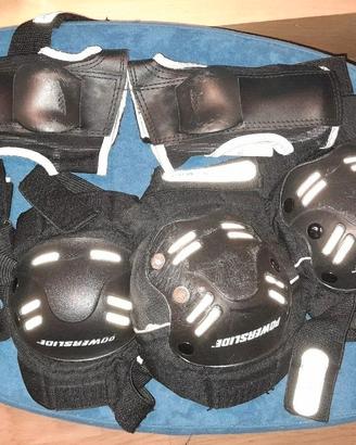 Protezioni pattinaggio, ginocchiere e paragomiti