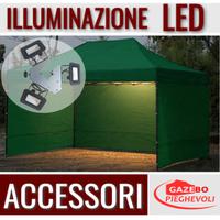 Faretti led luci  illuminazione gazebo pieghevoli