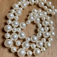 Collana perle bigiotteria, lunga