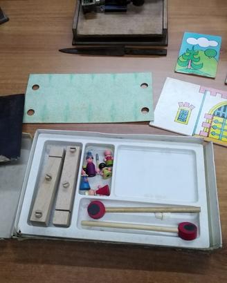 Gioco Giocattolo Vintage Teatrino Legno 