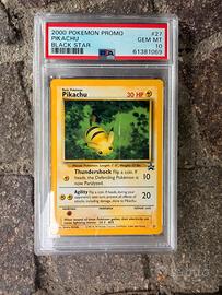 Pokemon PSA 10 Pikachu #27 Black Star Promo 2000
