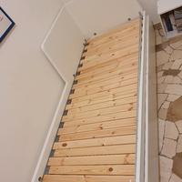 Ikea Flekke divano letto bianco con cassetti