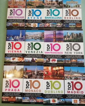 Lotto 12 libri top 10 Mondadori guida turistica