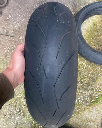 Gomma moto porteriore Dunlop 180/55 zr 17