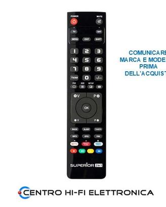 Telecomando TV già programmato pronto all'uso