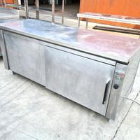 tavolo inox armadiato e riscaldato usato