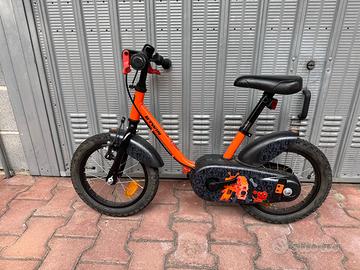 Bici 3-5 anni btwin 500 robot 14 pol. con rotelle