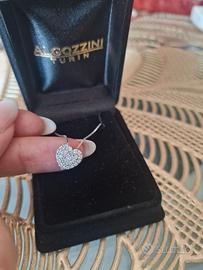 Collier in oro con cuore di diamanti