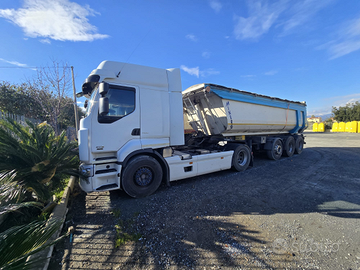 Bilico,tratt stradale + semirimorchio vasca ribalt