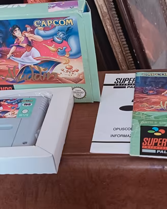 Aladdin Super Nintendo SNES PAL ITA CIB Completo O