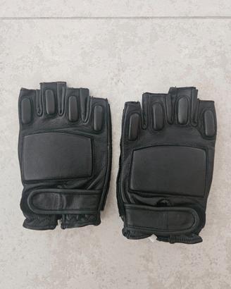 Guanti moto mezze dita taglia M in pelle