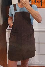 abito Salopette in pelle