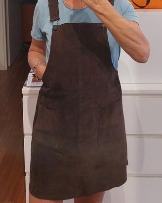 abito Salopette in pelle