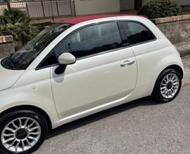 Fiat 500 Cabrio Lounge del 2011 Bianco Perlato