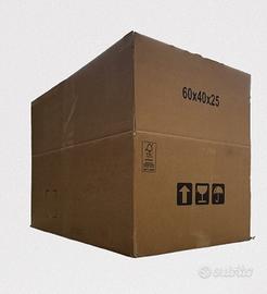 20 Scatole Ricondizionate - 60x40x25 - Doppia Onda