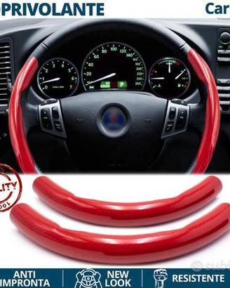 COPRIVOLANTE per SAAB Effetto FIBRA CARBONIO Rosso