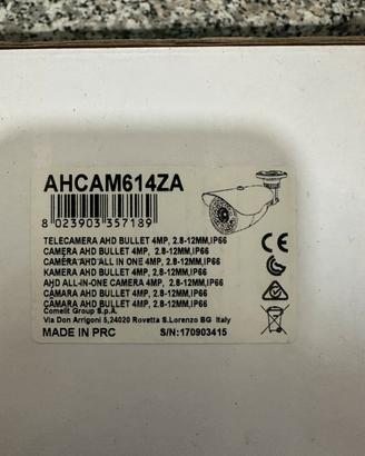 TELECAMERA AHD BULLET 4MP, 2.8-12MM,IP66