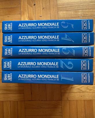 5 VHS Azzurro Mondiale 1998