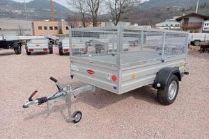 Carrello rimorchio auto mono asse con reti