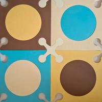 Skip hop tappeto gioco 20 pezzi 35 x 35 cm