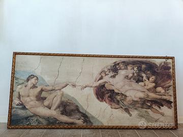 Stampa su tela compreso di cornice. 