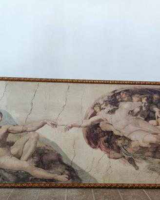 Stampa su tela compreso di cornice. 