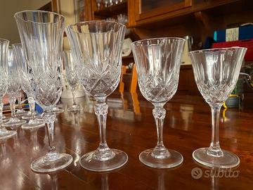 Servizio 47 calici cristallo – prosecco, vino