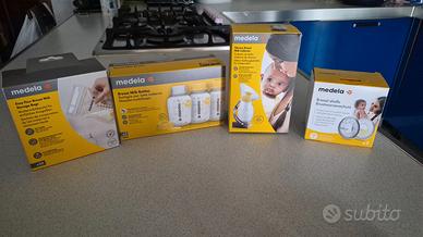 Kit Allattamento Medela:3 Bottiglie+ Biberon.NUOVI