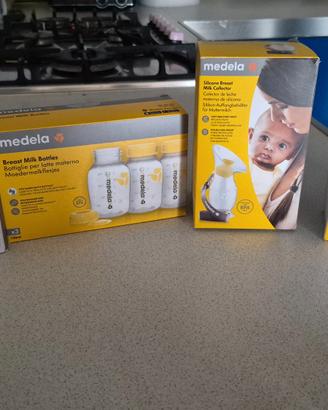 Kit Allattamento Medela:3 Bottiglie+ Biberon.NUOVI