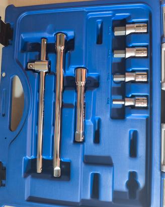 Set di 44 bussole metriche da 1/4" e 1/2" e access