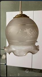 Lampadario diametro 20/25cm  anni 40