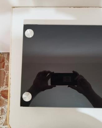 Supporto Rialzo per Monitor PC o TV in Vetro Nero