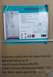 Porta Scorrevole box Doccia Neptum cm 140xH190