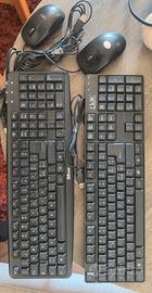 2 mouse usb - 2 tastiere layout italiano