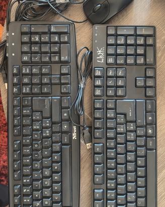 2 mouse usb - 2 tastiere layout italiano