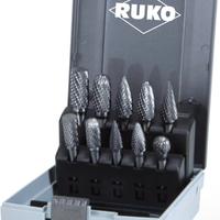 Set 10 Frese rotative tungsteno RUKO 116003RO