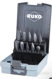 Set 10 Frese rotative tungsteno RUKO 116003RO