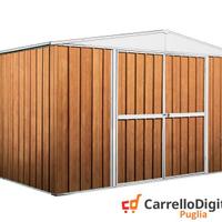 Box in lamiera di Acciaio 360x260cm fin legno