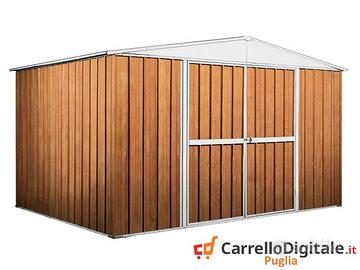 Box in lamiera di Acciaio 360x260cm fin legno