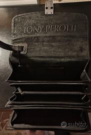 BORSELLO  A MANO  DA UOMO  IN PELLE NERO 