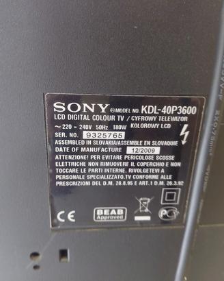 tv sony