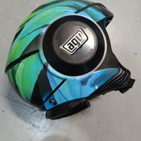 Casco AGV xl FLUID MULTI KEW Nero opaco Lime Aq