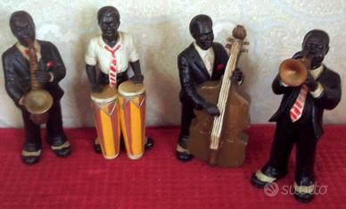 Orchestrina blues-jazz 4 musicisti afroamericani