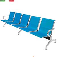 panca da attesa in acciaio colore blu 5 posti