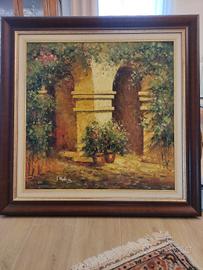 quadro L. marchì "scorcio di un porticato