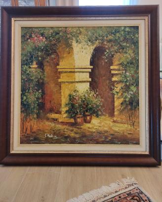 quadro L. marchì "scorcio di un porticato