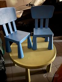 Tavolo bimbi Ikea e 4 sedie