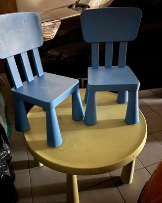 Tavolo bimbi Ikea e 4 sedie
