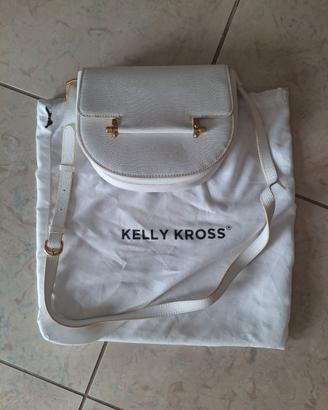 Borsa a Tracolla Kelly Kross Mezzaluna Bianca